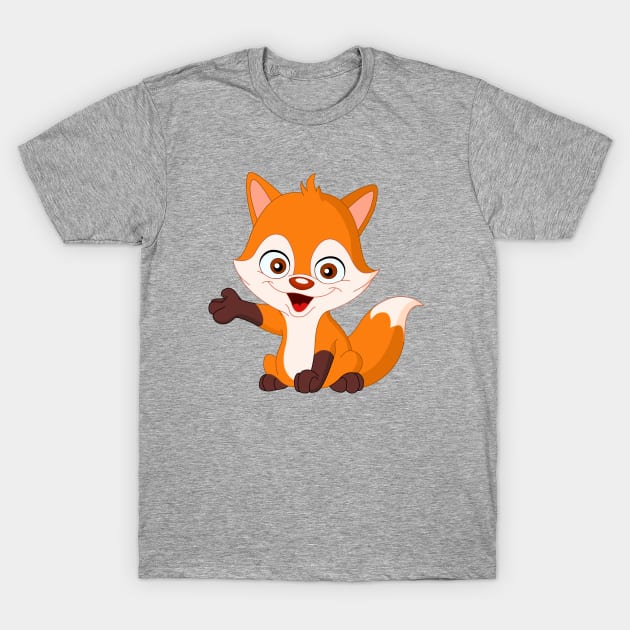 Baby Fox T-Shirt by DigiToonsTreasures